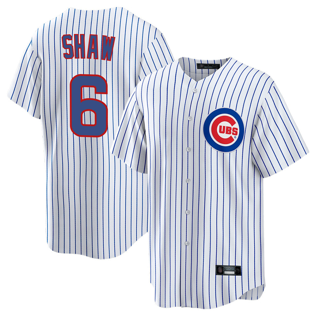 Fenge C.Cubs #6 Matt Shaw Player White Game Home Stitched Jerseys