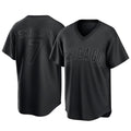Fenge C.Cubs #7 Dansby Swanson Player Black T-shirt Home Game Stitched Jerseys
