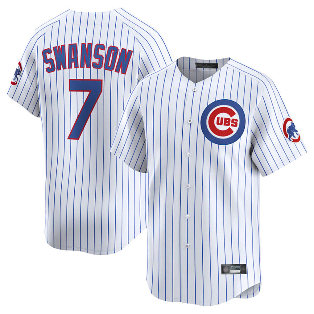 Fenge C.Cubs #7 Dansby Swanson Player Black Fashion Out 150th Anniversary Game Stitched Jerseys