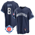 Fenge C.Cubs #8 Ian Happ Player Navy 150th Anniversary City Connect Home Game Stitched Jerseys