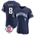 Fenge C.Cubs #8 Ian Happ Player Navy City Connect 150th Anniversary Limited Elite Home Stitched Jerseys