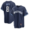 Fenge C.Cubs #8 Ian Happ Player Navy City Connect Home Game Stitched Jerseys