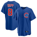 Fenge C.Cubs #8 Ian Happ Player Royal Home Game Stitched Jerseys