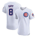 Fenge C.Cubs #8 Ian Happ Player White Limited Elite Home Game Stitched Jerseys