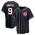 Fenge C.Cubs #9 Miguel Amaya Player Black Fashion Out Game Stitched Jerseys