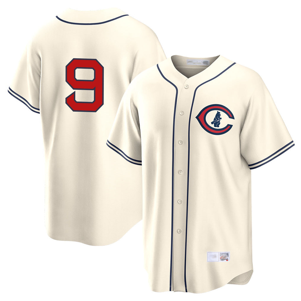 Fenge C.Cubs #9 Miguel Amaya Player Cream Field of Dreams Home Game Stitched Jerseys