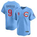 Fenge C.Cubs #9 Miguel Amaya Player Light Blue Limited Home Stitched Jerseys