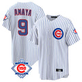 Fenge C.Cubs #9 Miguel Amaya Player White 150th Anniversary Home Game Stitched Jerseys