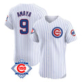 Fenge C.Cubs #9 Miguel Amaya Player White 150th Anniversary Limited Elite Home Game Stitched Jerseys