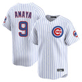 Fenge C.Cubs #9 Miguel Amaya Player White Limited Home Game Stitched Jerseys