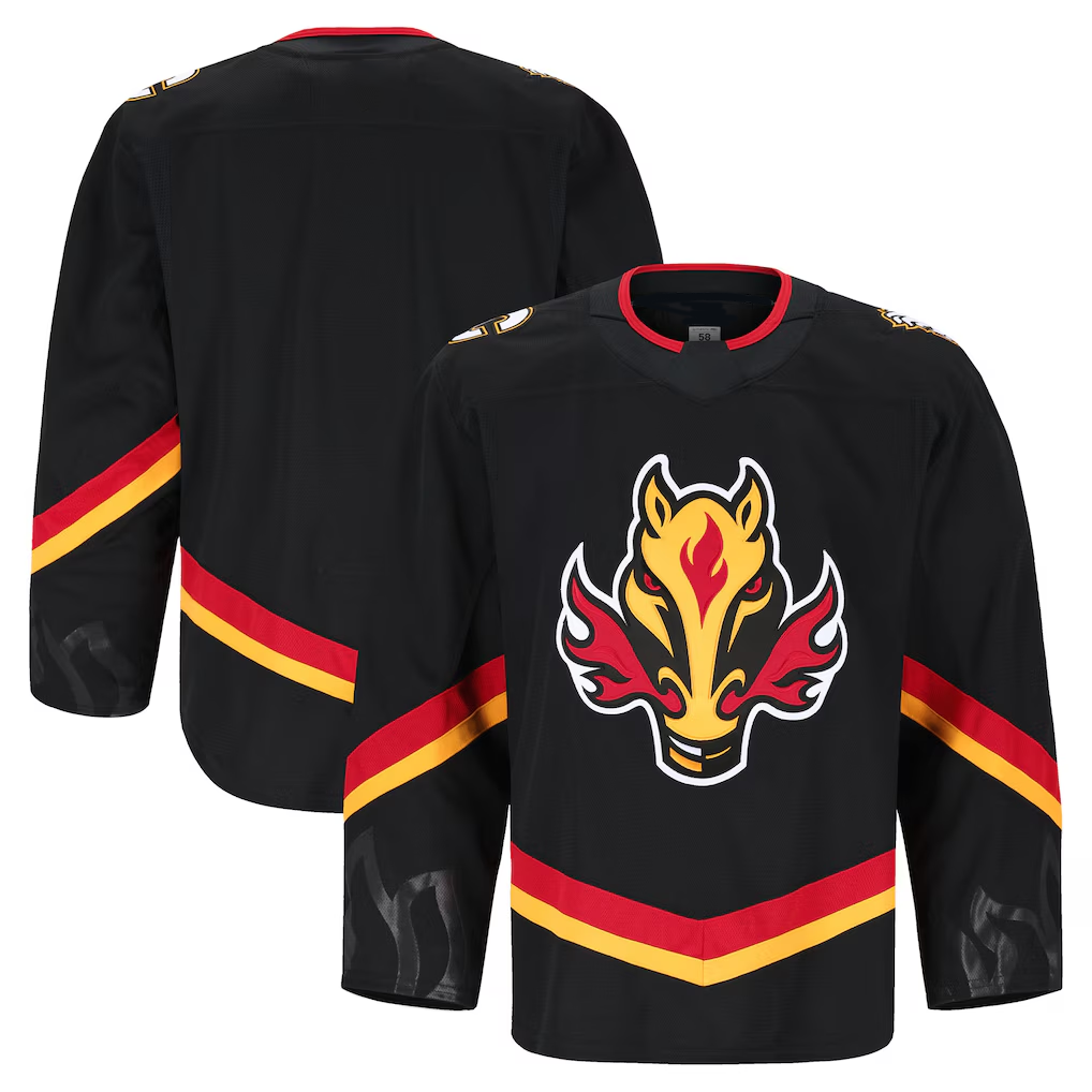 Fenge C.Flames Black Alternate Authentic Pro Jerseys