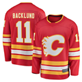 Fenge C.Flames #11 Mikael Backlund Red Home Breakaway Player Jerseys