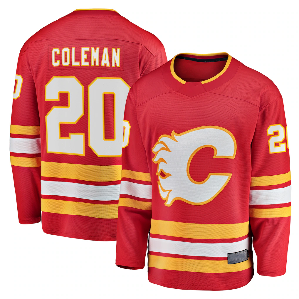 Fenge C.Flames #20 Blake Coleman Red Home Breakaway Player Jerseys