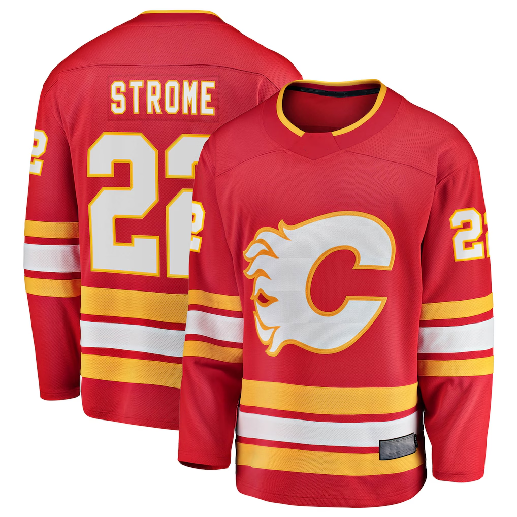 Fenge C.Flames #22 Ryan Strome Red Home Breakaway Jerseys