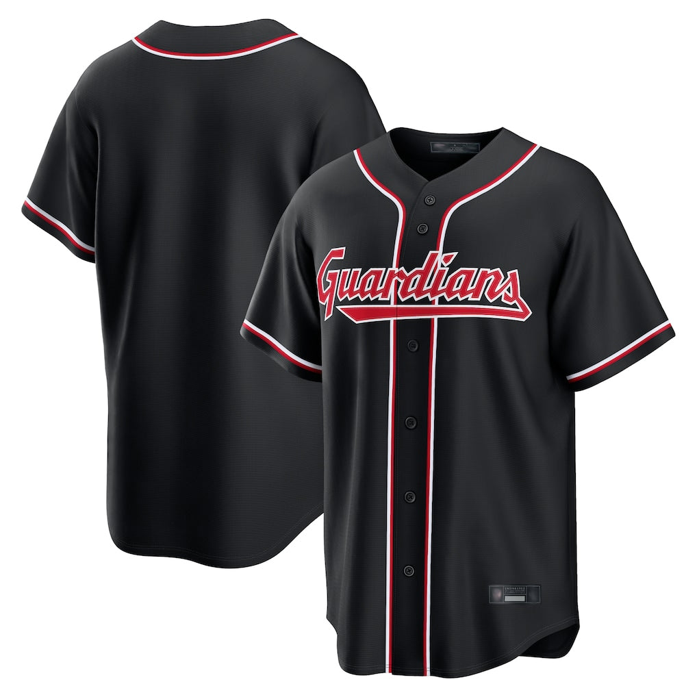 Fenge C.Guardians Black Fashion Out Home Game Blank Player Stitched Jerseys