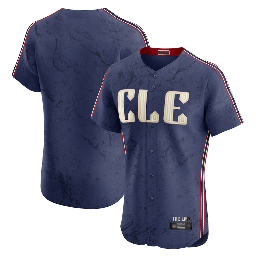 Fenge C.Guardians Navy City Connect Limited Elite Home Blank Player Stitched Jerseys
