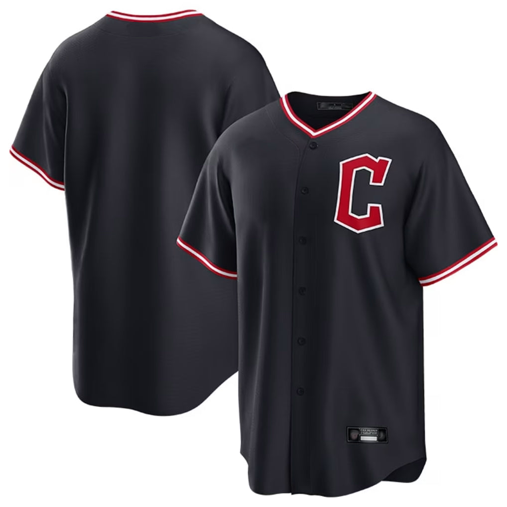 Fenge C.Guardians Navy Home Game Blank Player Stitched Jerseys
