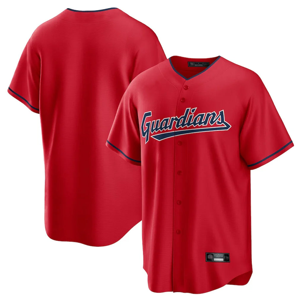 Fenge C.Guardians Red Home Game Blank Player Stitched Jerseys