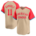 Fenge C.Guardians #11 Jose Ramirez Player Cream American League All-Star Limited Home Stitched Jerseys