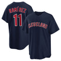 Fenge C.Guardians #11 Jose Ramirez Player Navy Game Home Stitched Jerseys