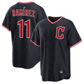 Fenge C.Guardians #11 Jose Ramirez Player Navy Home Game Stitched Jerseys