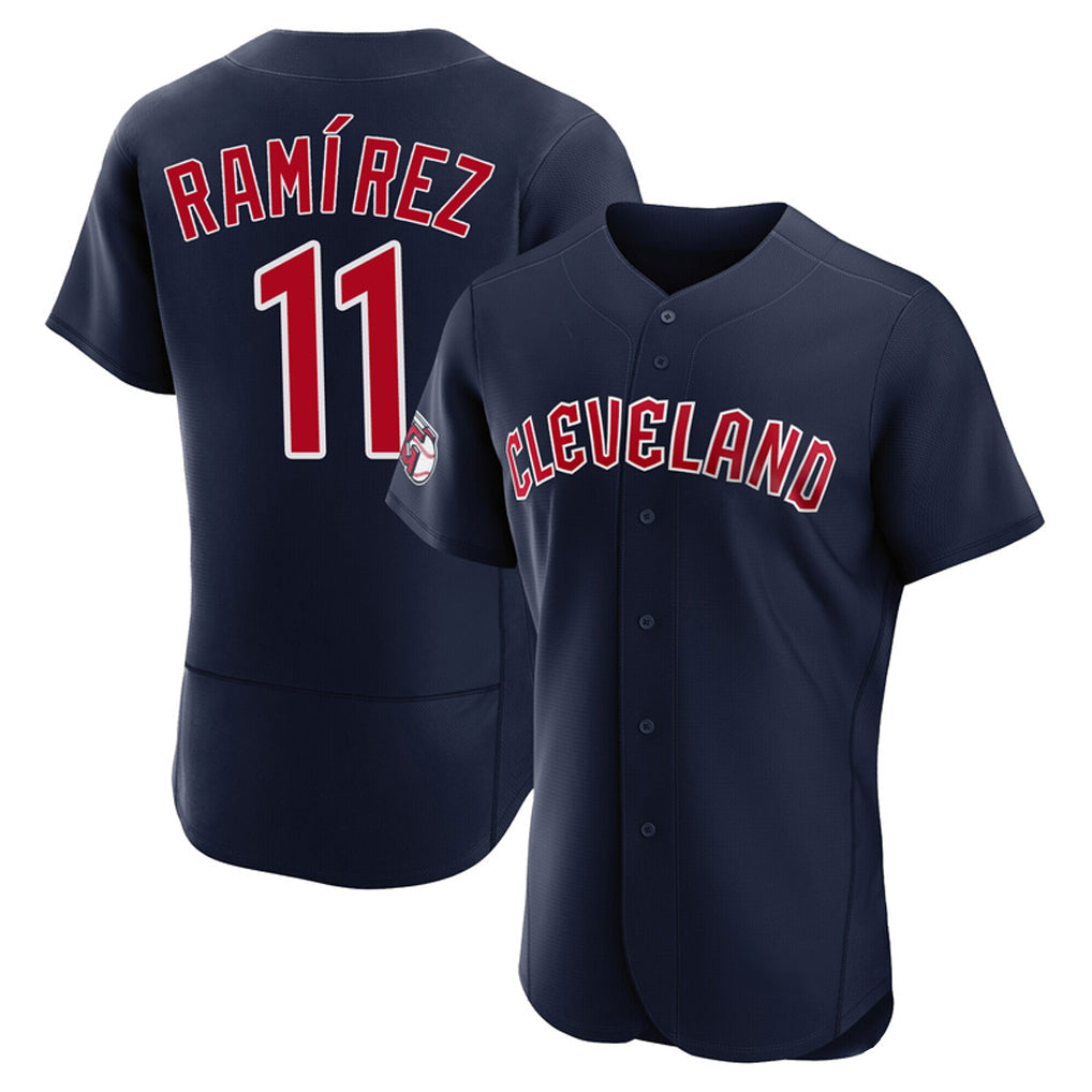 Fenge C.Guardians #11 Jose Ramirez Player Navy Limited Elite Home Stitched Jerseys