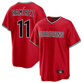 Fenge C.Guardians #11 Jose Ramirez Player Red Home Game Stitched Jerseys