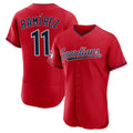 Fenge C.Guardians #11 Jose Ramirez Player Red Limited Elite Home Stitched Jerseys