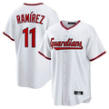 Fenge C.Guardians #11 Jose Ramirez Player White Game Home Stitched Jerseys