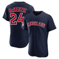 Fenge C.Guardians #24 Triston McKenzie Player Navy Limited Elite Home Stitched Jerseys