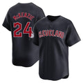 Fenge C.Guardians #24 Triston McKenzie Player Navy Limited Home Game Stitched Jerseys