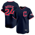 Fenge C.Guardians #24 Triston McKenzie Player Navy Limited Home Stitched Jerseys
