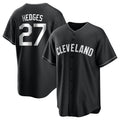 Fenge C.Guardians #27 Austin Hedges Player Black Home Game Stitched Jerseys