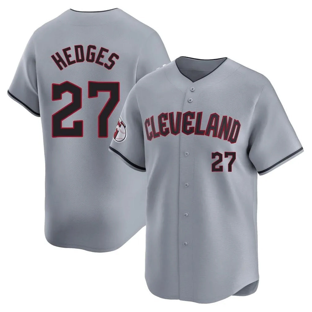 Fenge C.Guardians #27 Austin Hedges Player Gray Road Limited Home Stitched Jerseys