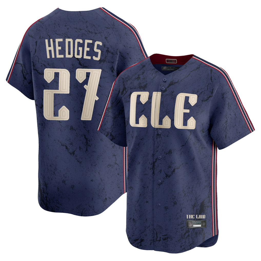 Fenge C.Guardians #27 Austin Hedges Player Navy City Connect Limited Home Stitched Jerseys