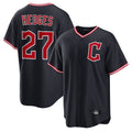 Fenge C.Guardians #27 Austin Hedges Player Navy Game Home Stitched Jerseys