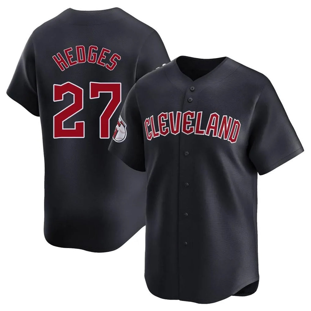Fenge C.Guardians #27 Austin Hedges Player Navy Limited Home Game Stitched Jerseys