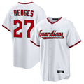 Fenge C.Guardians #27 Austin Hedges Player White Game Home Stitched Jerseys