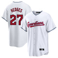 Fenge C.Guardians #27 Austin Hedges Player White Home Game Stitched Jerseys