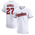 Fenge C.Guardians #27 Austin Hedges Player White Limited Elite Home Stitched Jerseys