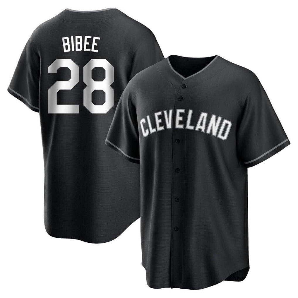 Fenge C.Guardians #28 Tanner Bibee Player Black Home Game Stitched Jerseys