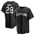 Fenge C.Guardians #28 Tanner Bibee Player Black Home Game Stitched Jerseys