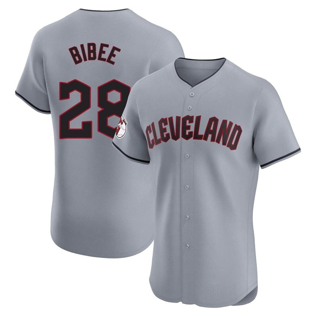 Fenge C.Guardians #28 Tanner Bibee Player Gray Road Limited Elite Home Stitched Jerseys