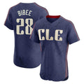 Fenge C.Guardians #28 Tanner Bibee Player Navy City Connect Limited Elite Home Stitched Jerseys