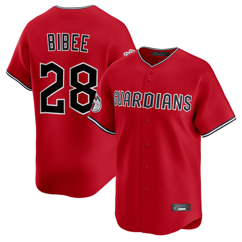 Fenge C.Guardians #28 Tanner Bibee Player Red Limited Home Stitched Jerseys