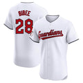 Fenge C.Guardians #28 Tanner Bibee Player White Limited Elite Home Stitched Jerseys