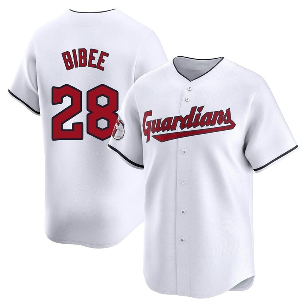 Fenge C.Guardians #28 Tanner Bibee Player White Limited Home Stitched Jerseys