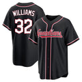 Fenge C.Guardians #32 Gavin Williams Player Black Fashion Out Home Game Stitched Jerseys
