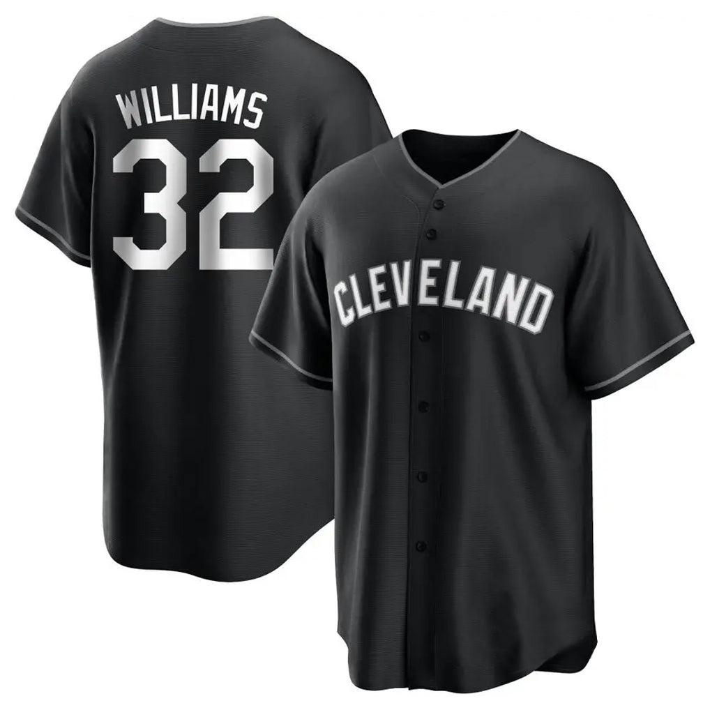 Fenge C.Guardians #32 Gavin Williams Player Black Home Game Stitched Jerseys