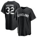 Fenge C.Guardians #32 Gavin Williams Player Black Home Game Stitched Jerseys